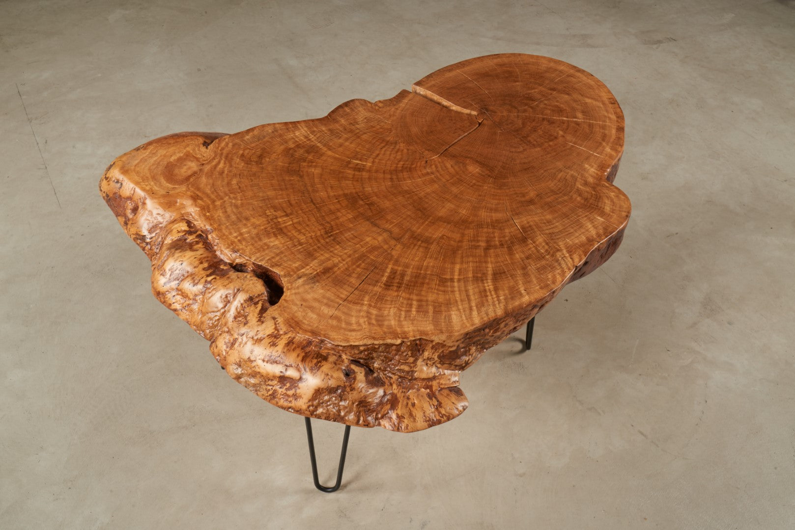 Oak Burl Coffee Table